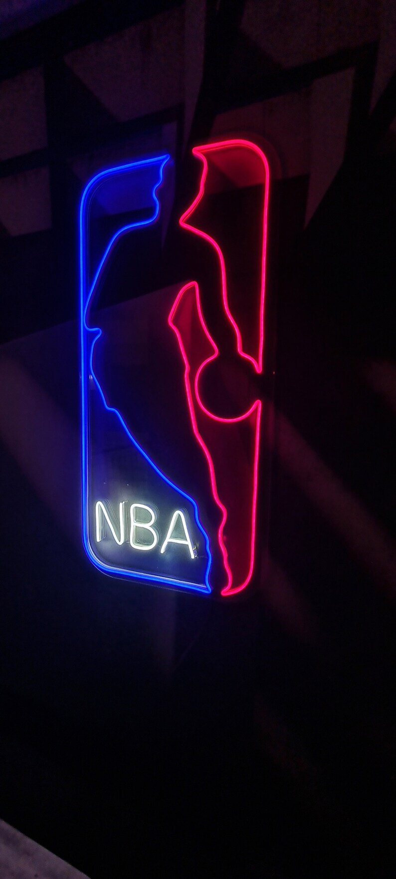 NBA Neon Sign Light Handmade Sign Light Etsy