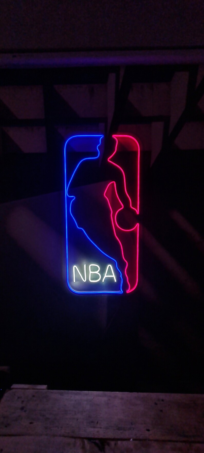 NBA Neon Sign Light Handmade Sign Light Etsy