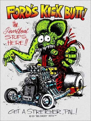 Rat Fink Metal Sing Ford Kick Butt!! - Etsy