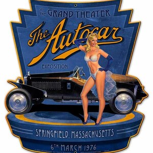 The Autocar Exposition Metal Sign