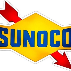 May include: A yellow and red logo with the word "SUNOCO" in blue letters. The logo features a red arrow pointing to the right.