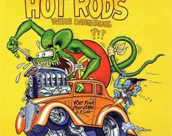 Rat Fink Metal Sign - Etsy