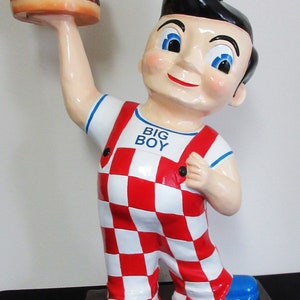 Bob&#39;s Big Boy Fiberglass Figure 43&quot; tall New Reproduction