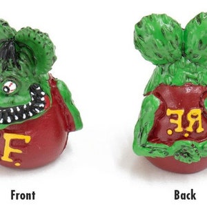 Rat Fink Air Valve Caps Green