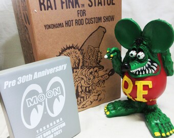 Rat Fink Psycho Killer Art | Hand Painted Antique Saw | Hot Rod