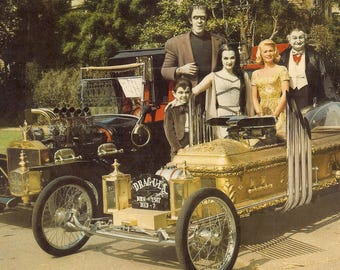 The Munsters Vintage Cars Metal Signs