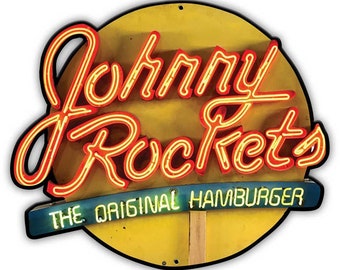Johnny Rockets Neon Design Advertising Signs (not real neon)