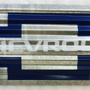 Chevrolet Corrugated Metal Signs 24" by 8"