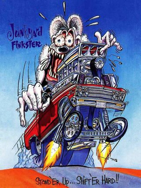 Rat Fink Junkyard Finkster Metal Sign - Etsy
