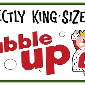 Bubble Up Soda Metal Advertising Sign