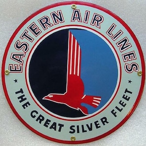 Eastern Airlines Porcelain Sign