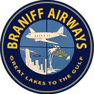Braniff Airways Laser Cut Metal Sign