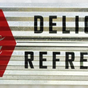 Coca-Cola Corrugated Metal Signs 24&quot; by 8&quot;