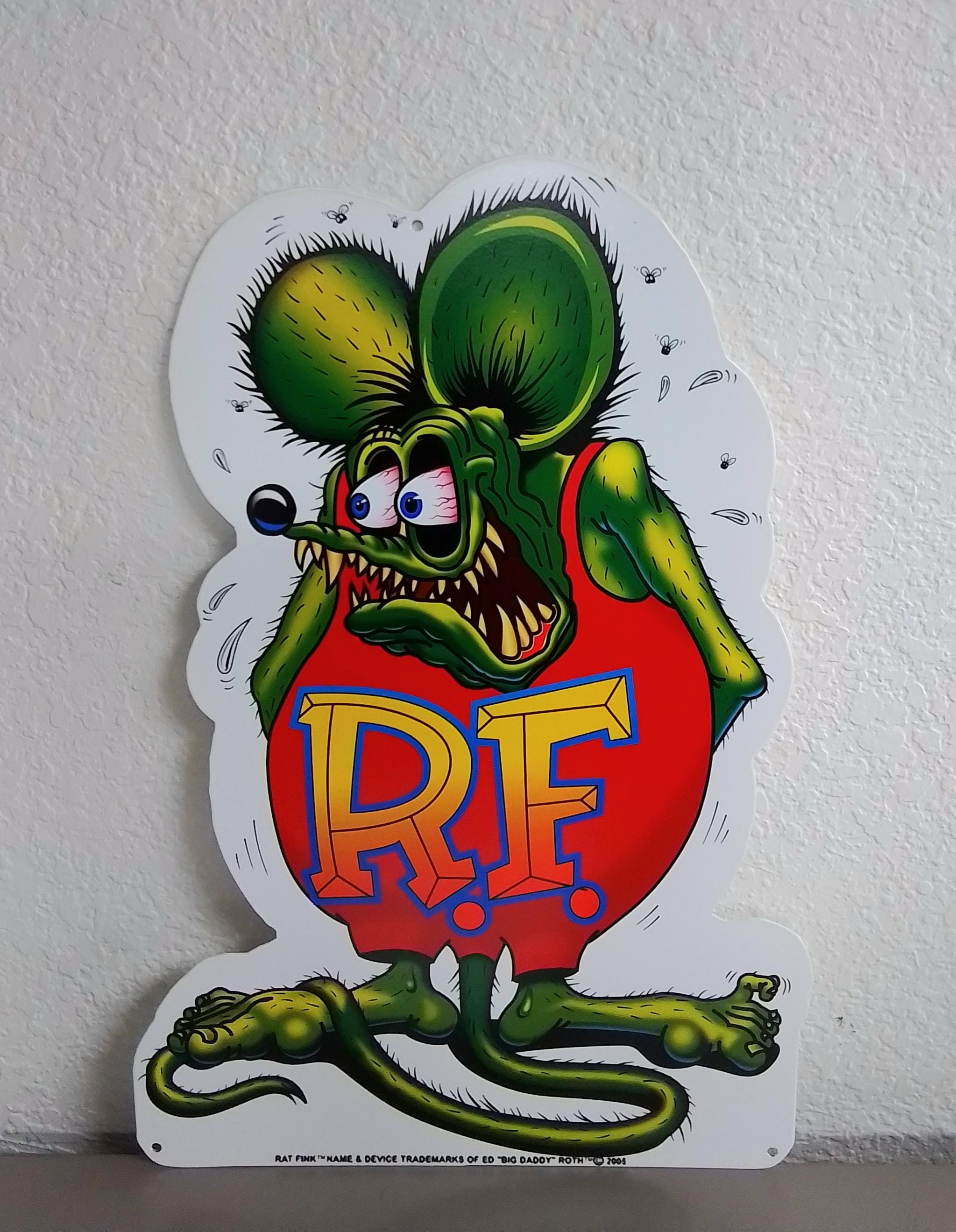 Rat Fink Cut Out Metal Sign - Etsy