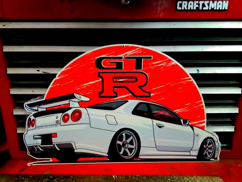 Skyline Gt R Lettering Skyline GTR Laser Cut Out Sign - Etsy