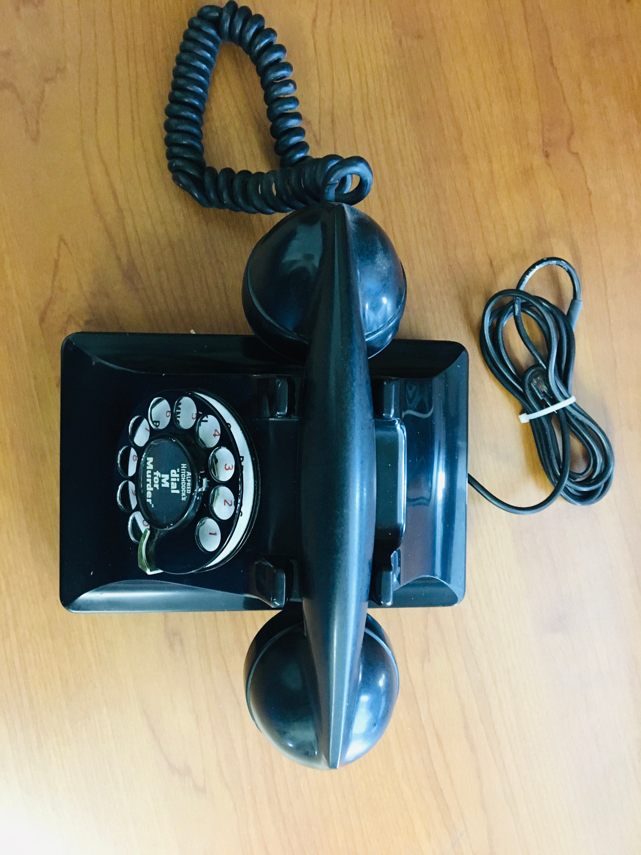 muque Vintage Telephone T (Mサイズ) Victoria Taiwood Telephone with Faux Red Wood, circa 1975