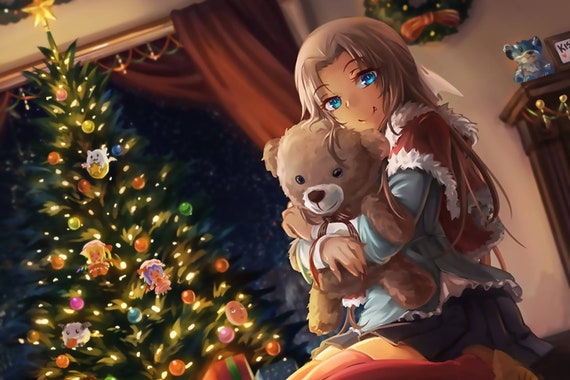christmas decoration anime girl christmas sweater