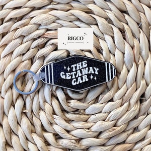 Getaway Car Motel Keychain