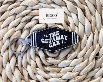 Getaway Car Motel Keychain