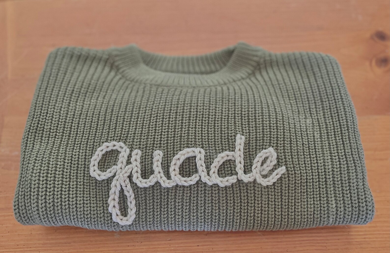Cotton Toddler Chunky Knit Sweater - Bark main image 0