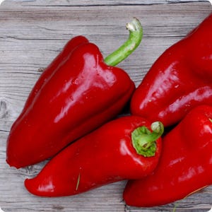 Sweet Apple Elongated, Sweet Pepper, Organic Heirloom Garden Seeds - Non-GMO, Open Pollinated Vegetable Seed Packets for Container Gardening