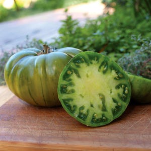 20+ Aunt Ruby&#39;s German Green, Tomato, Heirloom Garden Seeds Open Pollinated Container Gardening Organic Vegetable Seeds Non-GMO Seed Packets