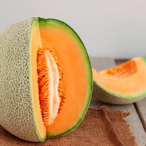 30+ Hales Best Jumbo, Cantaloupe, Organic Heirloom Garden Seeds - Non-GMO, Open Pollinated Vegetable Seed Packets for Container Gardening