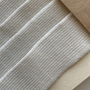 Organic waistband 1 1/16&quot; 28mm, STRETCHY knitted waistband, natural cotton elastic