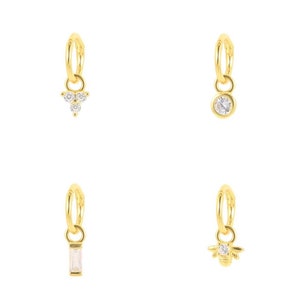 Cartilage Earring~ Tragus Hoop Earring Gold Hoop Earrings~ Clicker Hoop Earring Mini Rook Earrings Nose Ring Gold Plated Earrings
