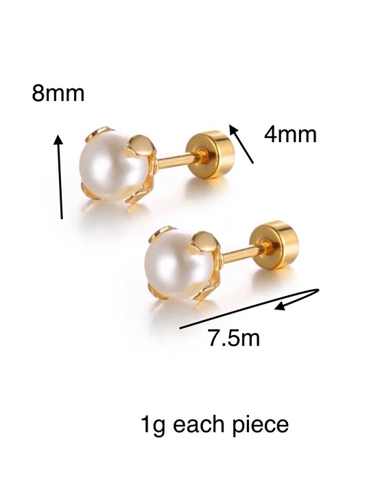 Automic Gold Screw Flatback Piercing