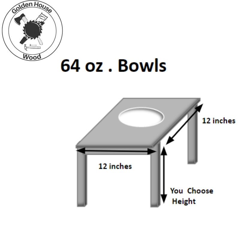 Single Dog Food and Water Bowl with Stand, Customizable Raised Pet Feeder, Elevated Dog Bowls, Rustic Style Pet Feeding Station, Pet Gift image 6