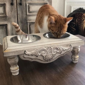 Custom Pet Bowls,Elevated Dog Stand,Custom Dog Feeder,Raised Dog Feeder,Cat Bowl Stand,Cat Food Bowl,Double Cat Bowl Stand,Cat BowlsElevated