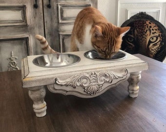 Custom Pet Bowls,Elevated Dog Stand,Custom Dog Feeder,Raised Dog Feeder,Cat Bowl Stand,Cat Food Bowl,Double Cat Bowl Stand,Cat BowlsElevated