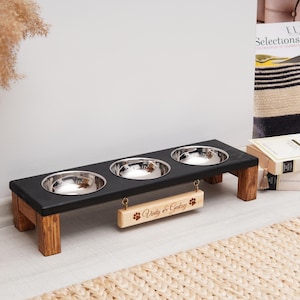 Small Dog Feeder, Cat Feeder, Cat Dish, Cat Feeding Station, Cat Water Bowl, Cat Furniture, Personalized Cat Feeder,Small Dog Bowls,Pet Gift