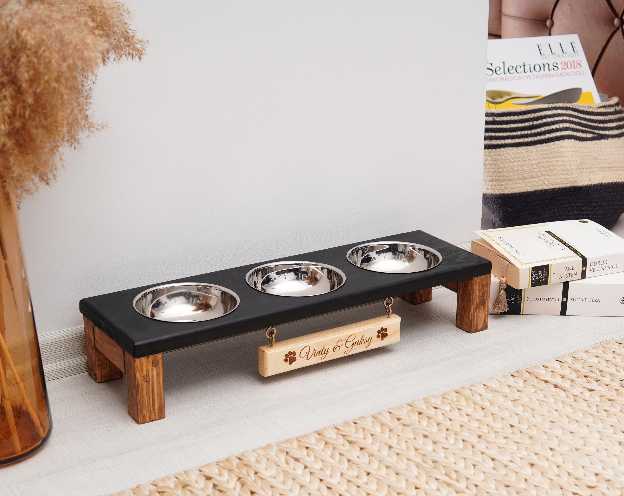 Small Dog Feeder, Cat Dish, Feeding Station, Water Bowl, Furniture, Personalized Feeder, Small Bowls, Pet Gift