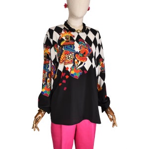 Chemise LOUIS FERAUD PARIS LUSSO - Imprimé Rouge Et Noir - Taille 44 FR - Occasion En Très Bon état
