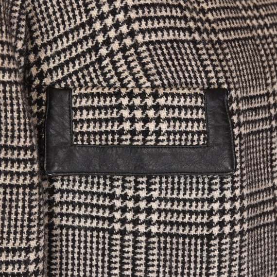 VINTAGE Italian wool suit, 60s houndstooth with l… - image 9
