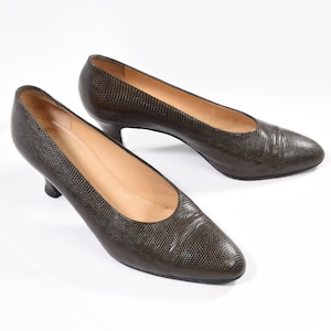 GUCCI vintage heels, vintage 1980s leather Gucci shoes. Gucci pumps.