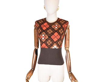 【近日取り下げ】エミリオプッチ　ヴィンテージトップス　幾何学デザイン 更にお値下げしました】エミリオプッチ ヴィンテージトップス