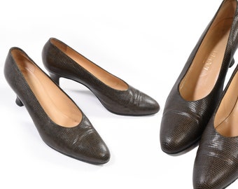 GUCCI vintage heels, vintage 1980s leather Gucci shoes. Gucci pumps