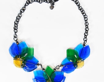 Collier Plastron Vintage Édouard Rambaud Paris - Cœurs Et Strass, Occasion