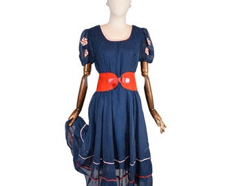 Hell Bunny Navy Polka Dot Swing Dress, Size 10 - Etsy Hell Bunny Navy Polka Dot Swing Dress, Size 10 - Etsy