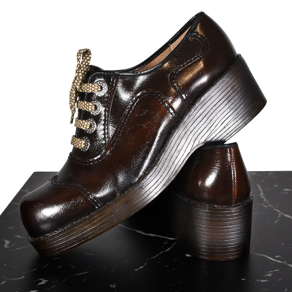 mens vintage platform shoes