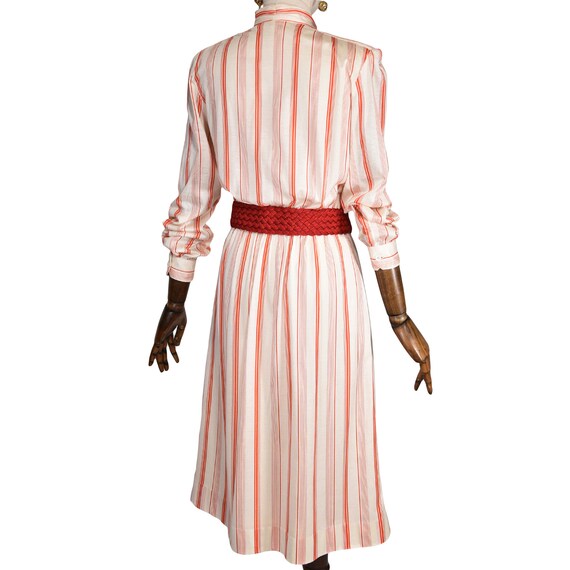 Vintage GIVENCHY dress from the 80's. Striped cot… - image 3