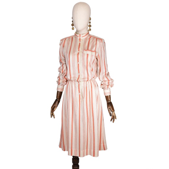 Vintage GIVENCHY dress from the 80's. Striped cot… - image 5