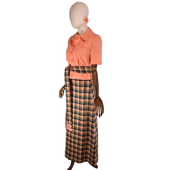 70s WALDMAN skirt de Luxe, VINTAGE bohemian maxi … - image 3