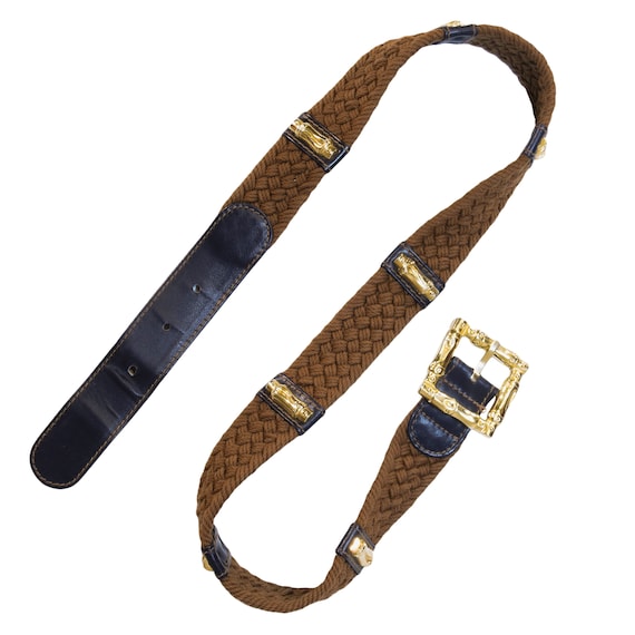ESCADA multi color braided belt Vintage Escada Braided Leather Belt - size 36 | eBay main image 2