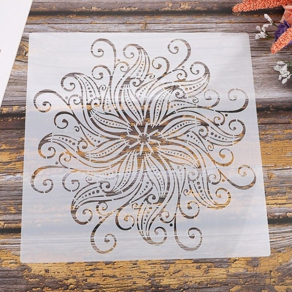 Handmade Mandala Stencils DIY Craft Mandala Stencil for Etsy