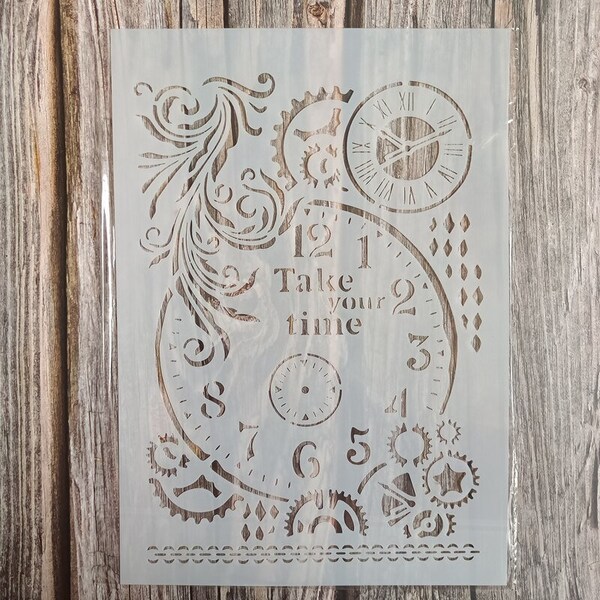 Clock Stencils Etsy