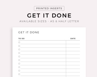 Get It Done Planner - Etsy